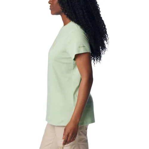 Columbia Columbia Trek Short Sleeve Graphic Tee Női Póló 349-Sage Leaf