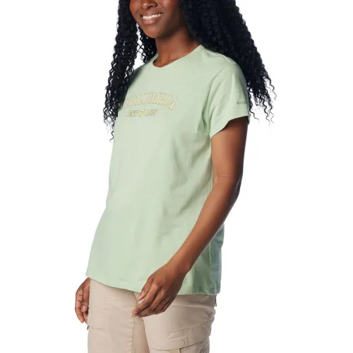 Columbia Columbia Trek Short Sleeve Graphic Tee Női Póló 349-Sage Leaf