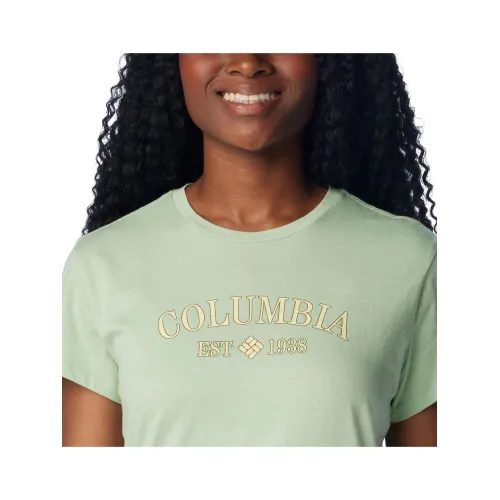 Columbia Columbia Trek Short Sleeve Graphic Tee Női Póló 349-Sage Leaf
