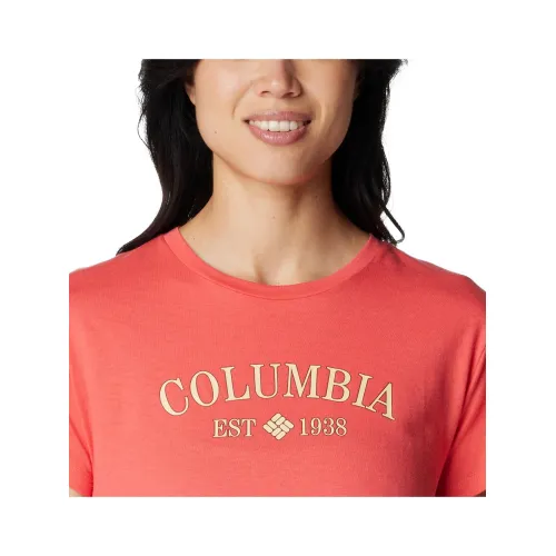 Columbia Columbia Trek Short Sleeve Graphic Tee Női Póló 608-Juicy