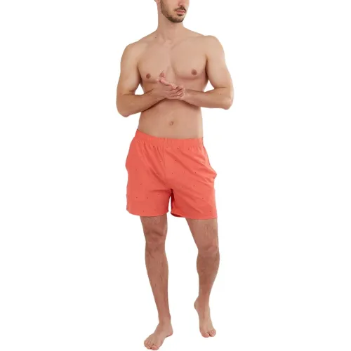 Fundango Bono Print Boardshort Férfi Boardshort 352-coral