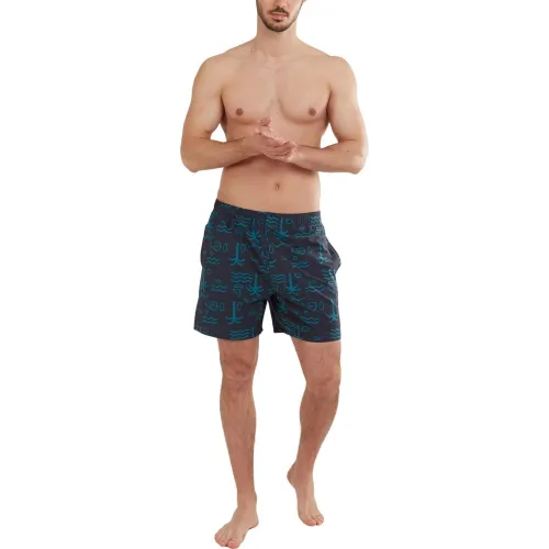 Fundango Bono Print Boardshort Férfi Boardshort 482-moonlight