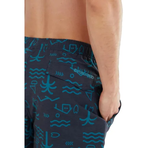 Fundango Bono Print Boardshort Férfi Boardshort 482-moonlight