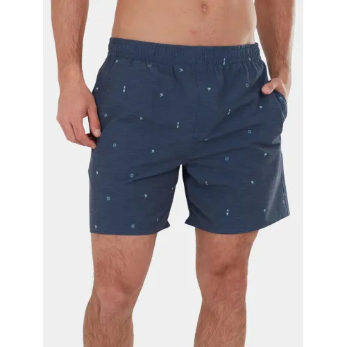 Fundango Bono Print Boardshorts Férfi Boardshort 480-navy