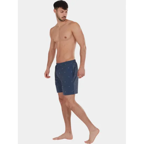 Fundango Bono Print Boardshorts Férfi Boardshort 480-navy