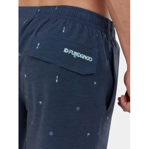 Fundango Bono Print Boardshorts Férfi Boardshort 480-navy