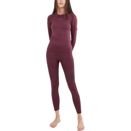 Fundango Seamless Baselayer Set Női Aláöltözet 398-aubergine