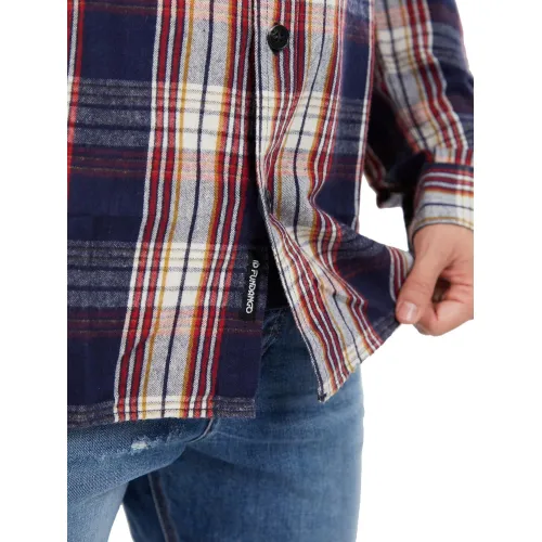 Fundango Harris Shirt Férfi Ing 486-patriot blue