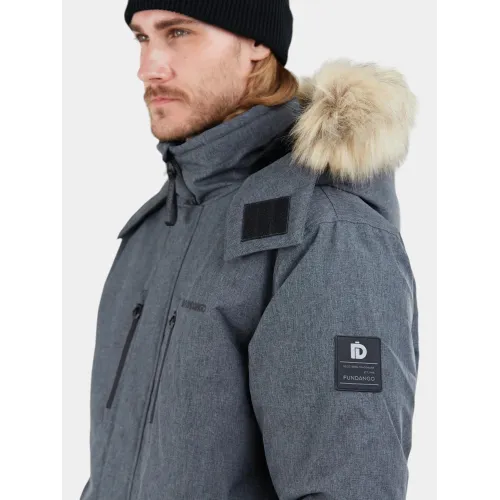 Fundango Spirit Parka Jacket Fundango Spirit Parka Jacket Férfi Télikabát 745-grey heather