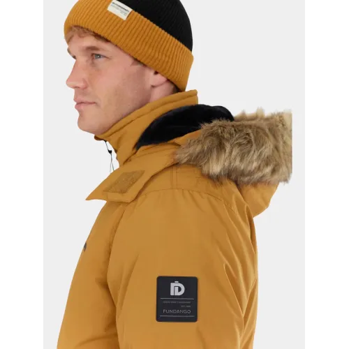Fundango Spirit Parka Jacket Férfi Télikabát 240-mustard