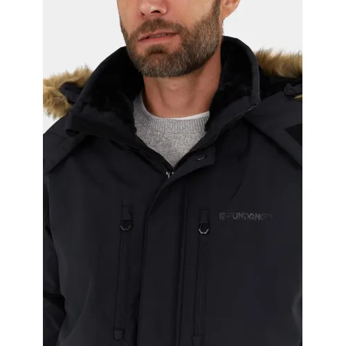 Fundango Spirit Parka Jacket Férfi Télikabát 892-washed black