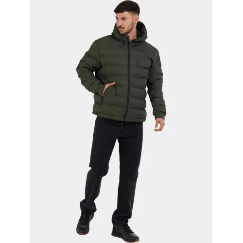Fundango Patriot Padded Jacket Fundango Patriot Padded Jacket Férfi Utcai Kabát 590-oliv