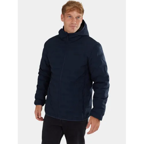 Fundango Smoke Eco Hooded Jacket Férfi Utcai Kabát 486-patriot blue