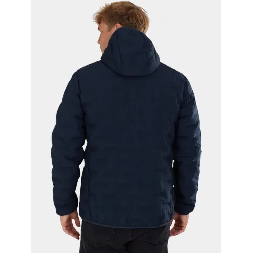 Fundango Smoke Eco Hooded Jacket Férfi Utcai Kabát 486-patriot blue