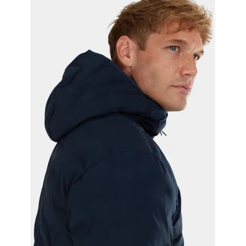 Fundango Smoke Eco Hooded Jacket Férfi Utcai Kabát 486-patriot blue