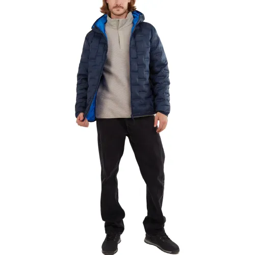 Fundango Smoke Hooded Jacket Férfi Utcai Kabát 486-patriot blue