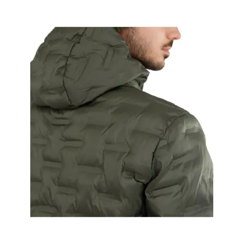 Fundango Smoke Hooded Jacket Férfi Utcai Kabát 590-oliv