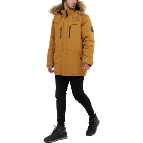 Fundango Spirit Parka Jacket Férfi Utcai Kabát 240-mustard