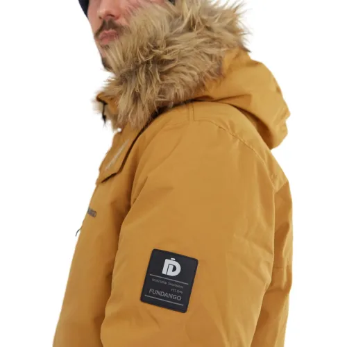 Fundango Spirit Parka Jacket Férfi Utcai Kabát 240-mustard