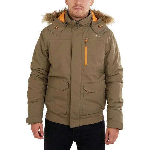 Fundango Carbone Bomber Jacket Férfi Utcai Kabát 639-mud