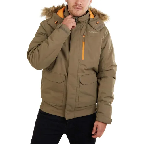 Fundango Carbone Bomber Jacket Férfi Utcai Kabát 639-mud