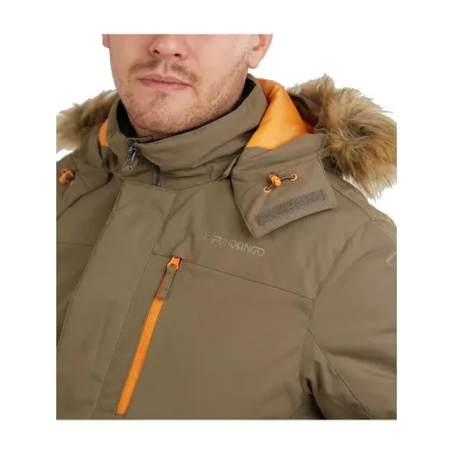 Fundango Carbone Bomber Jacket Férfi Utcai Kabát 639-mud