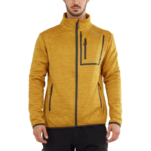 Fundango Jefferson Fleece Jacket Férfi Polár, Softshell, Középréteg 240-mustard