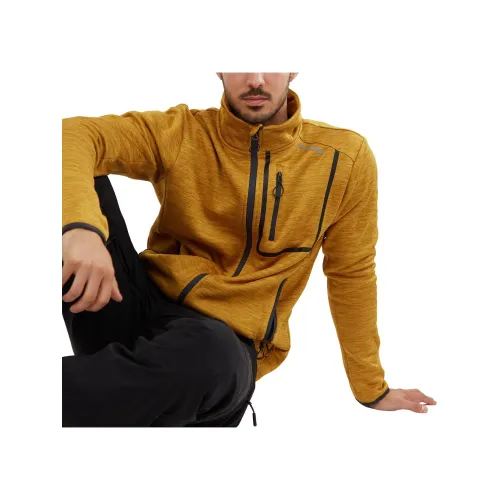 Fundango Jefferson Fleece Jacket Férfi Polár, Softshell, Középréteg 240-mustard