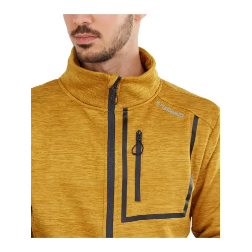 Fundango Jefferson Fleece Jacket Férfi Polár, Softshell, Középréteg 240-mustard