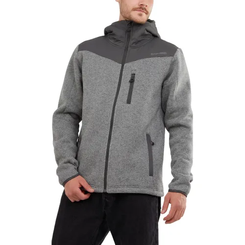 Fundango Ashford Insulated Fleece Jacket Férfi Polár, Softshell, Középréteg 745-grey heather