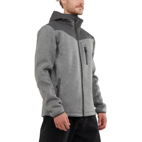 Fundango Ashford Insulated Fleece Jacket Férfi Polár, Softshell, Középréteg 745-grey heather
