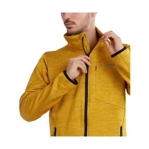 Fundango Jefferson Fleece Jacket Férfi Polár, Softshell, Középréteg 240-mustard