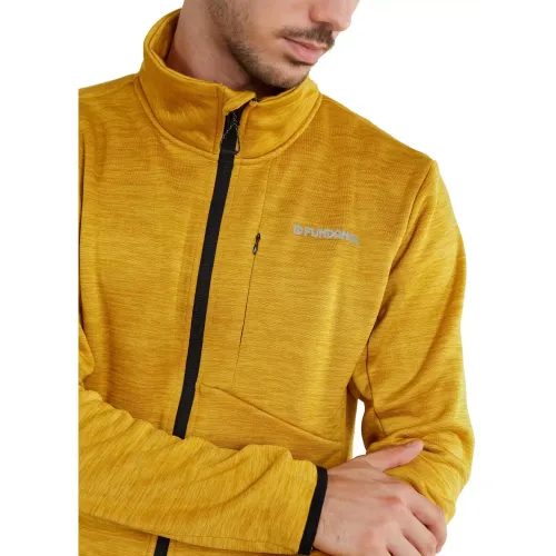 Fundango Jefferson Fleece Jacket Férfi Polár, Softshell, Középréteg 240-mustard