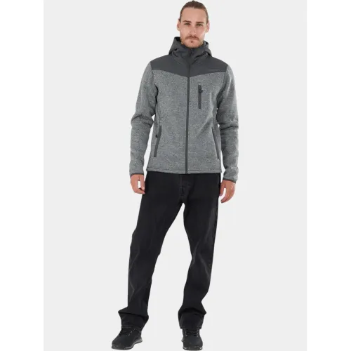 Fundango Ashford Insulated Fleece Jacket Férfi Polár, Softshell, Középréteg 745-grey heather