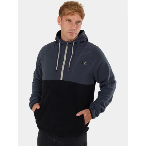 Fundango Carlos Fleece Pullover Férfi Pulóver 890-black