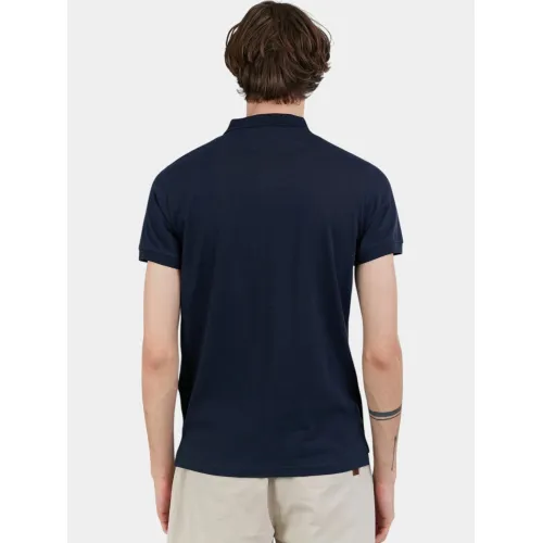 Fundango Incognito Mono Poloshirt Férfi Galléros póló 486-patriot blue
