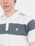 Fundango Incognito Stripe Poloshirt Férfi Galléros póló 521-pool green