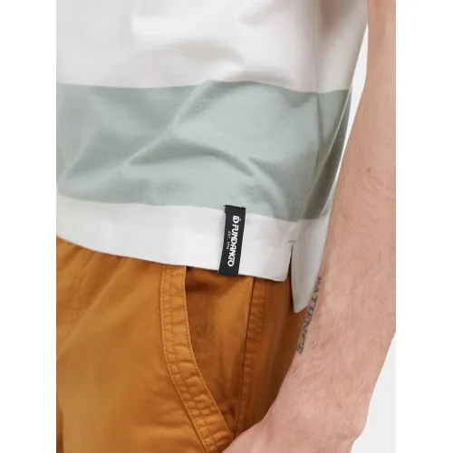 Fundango Incognito Stripe Poloshirt Férfi Galléros póló 521-pool green