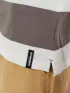 Fundango Incognito Stripe Poloshirt Férfi Galléros póló 380-plum