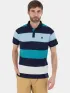 Fundango Incognito Stripe Poloshirt Férfi Galléros póló 450-lake