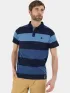 Fundango Incognito Stripe Poloshirt Férfi Galléros póló 488-indigo