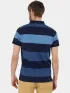 Fundango Incognito Stripe Poloshirt Férfi Galléros póló 488-indigo