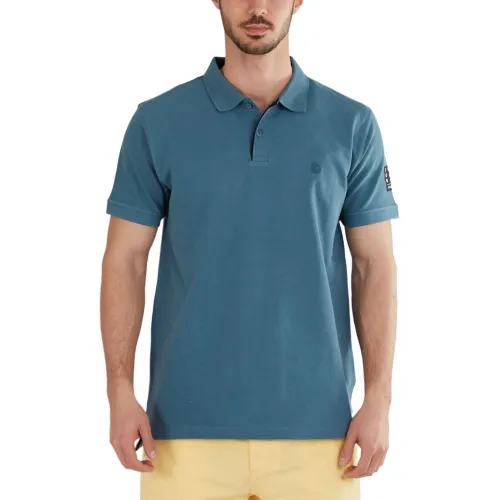Fundango Molton Poloshirt Férfi Galléros póló 534-pine green