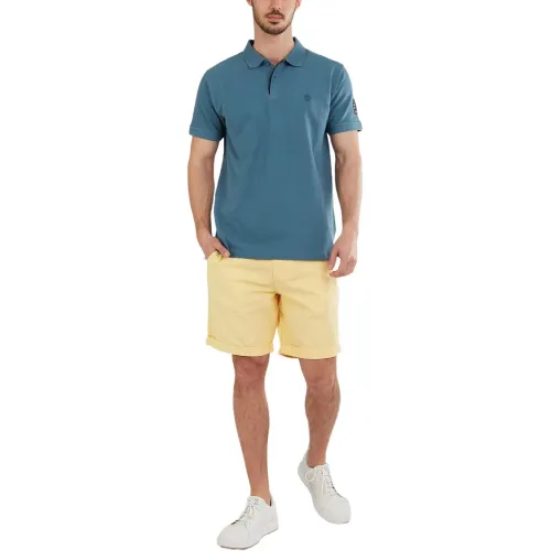 Fundango Molton Poloshirt Férfi Galléros póló 534-pine green