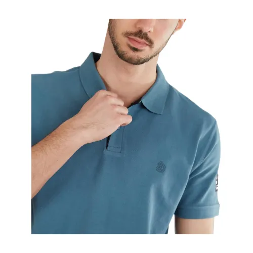 Fundango Molton Poloshirt Férfi Galléros póló 534-pine green
