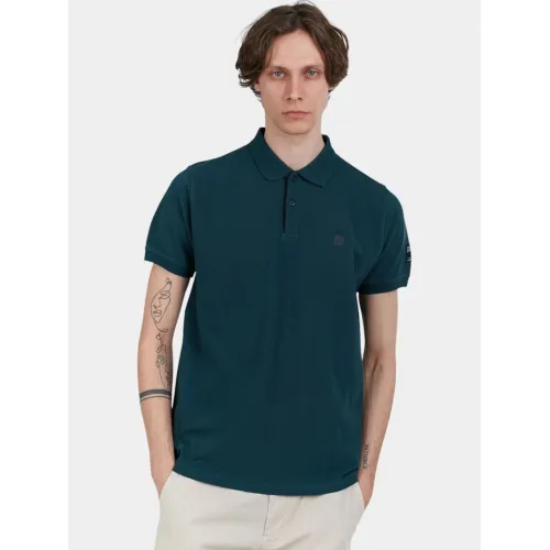 Fundango Insignia Poloshirt Férfi Galléros póló 534-pine green