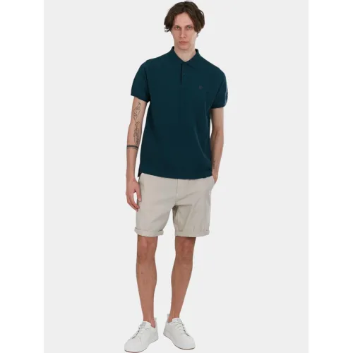 Fundango Insignia Poloshirt Férfi Galléros póló 534-pine green