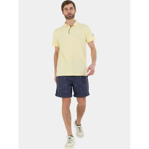 Fundango Insignia Poloshirt Férfi Galléros póló 206-corn cloud