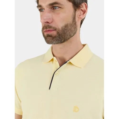 Fundango Insignia Poloshirt Férfi Galléros póló 206-corn cloud