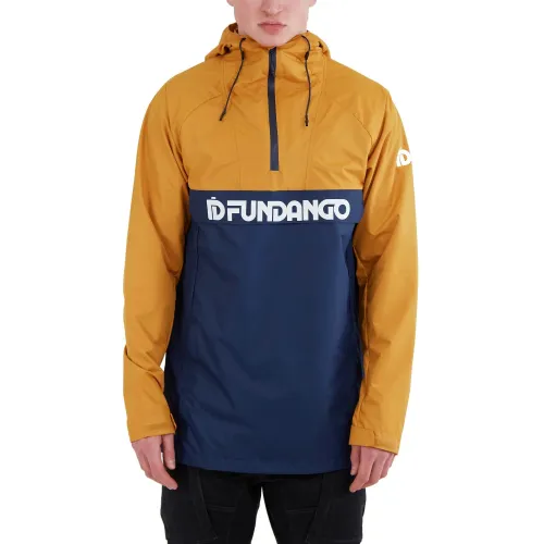Fundango Salmo Logo Anorak Fundango Salmo Logo Anorak Férfi Esőkabát 614-cinnamon